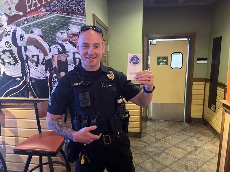Rockland Officer Redmun. (Photo courtesy Troy Peasley)