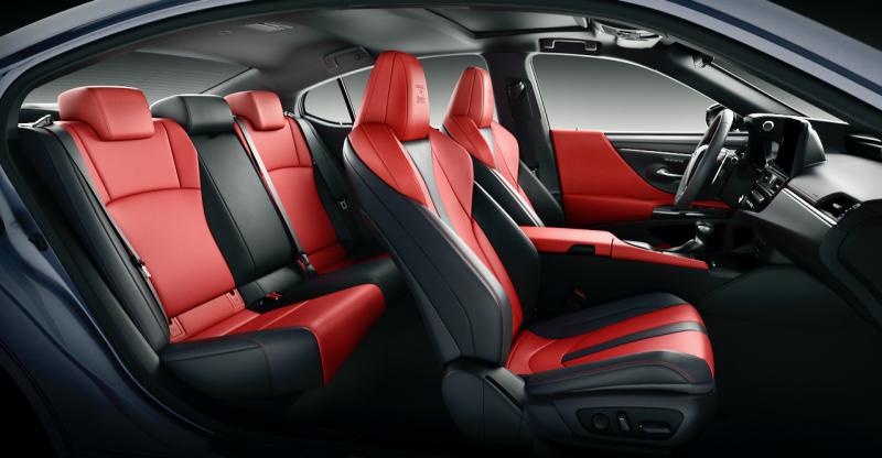 Lexus cabins have always been serene, tasteful and luxurious. The ES model’s coupe-like profile steals some headroom from the rear seats, but only basketball players will notice.