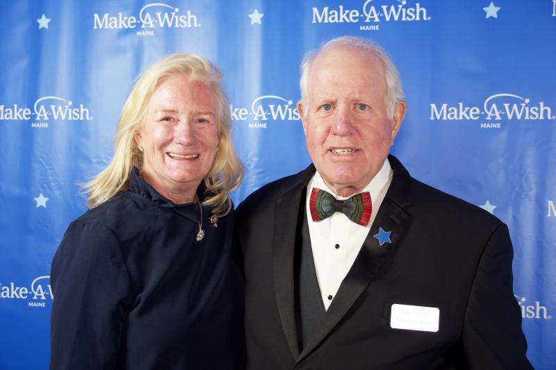 Betsy Henshaw and Peter Van Alstine. (Photo courtesy Make-A-Wish Maine)