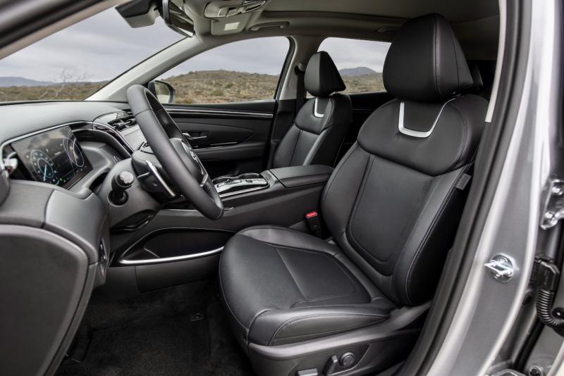 The photo doesn’t do justice to the new Tucson Limited AWD PHEV cabin, which (like the rest of the vehicle) punches above its $44,640 weight.