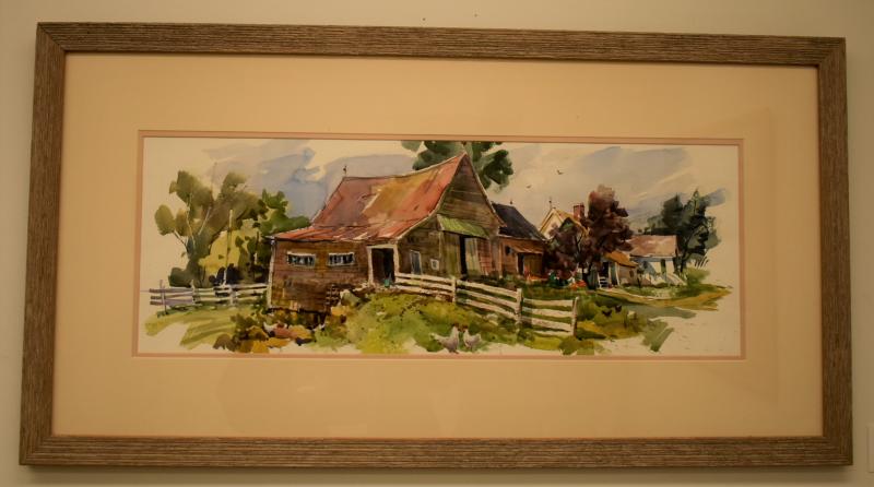 “A Day At Liberty Farm” - watercolor - Tony van Hasselt AWS Tony van Hasselt AWS
