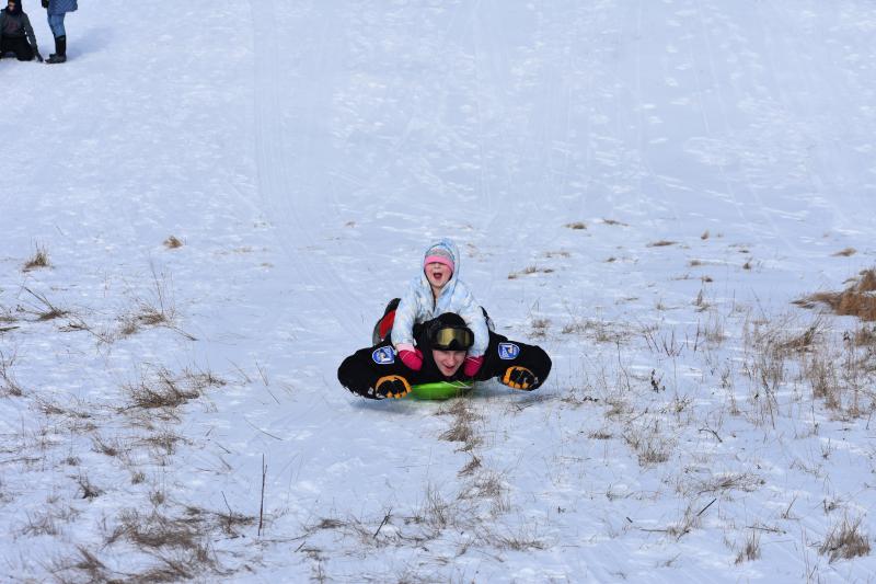 Sarah Thompson earned a third place award for the People Photo category with her photo taken last winter when Rockland Police joined children for an afternoon of sledding in Rockland: “Snowpants, badges, fun on Rockland’s sledding hill.”