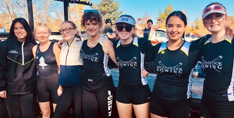 Pictured left to right: Olivia Goodwin-Cook, Maeva Culbertson, Maggie Blood, Ruth Weiss, Ava Tobias, Leona Bournival, Natalie Gill. Photo by Peter Piconi