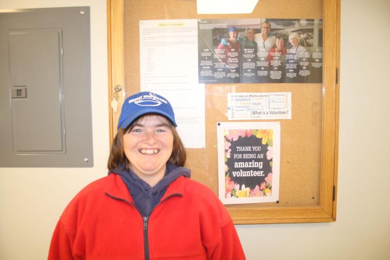 Volunteer Crystal A.
(photo by Erica Thoms)