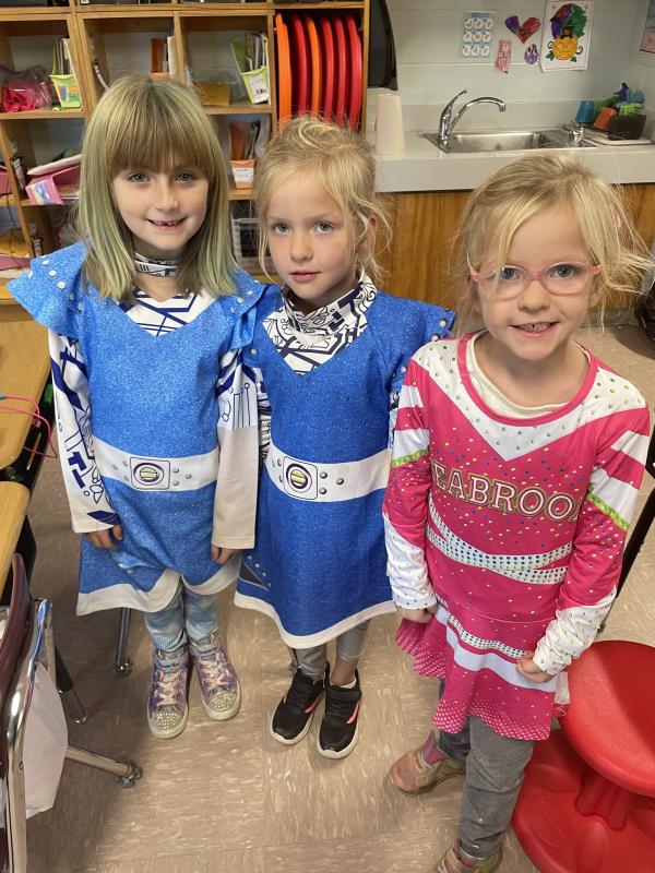 Hailey Baughman, Lily Hatch and Hadley Hatch. (Photo courtesy Thomaston Grammar School)