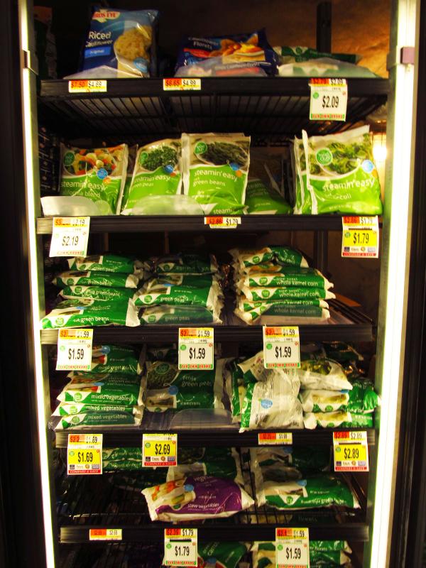 First look at what you already have in your freezer or pantry, then look at what’s on sale that week to build your vegetable side dishes. Photo by Kay Stephens