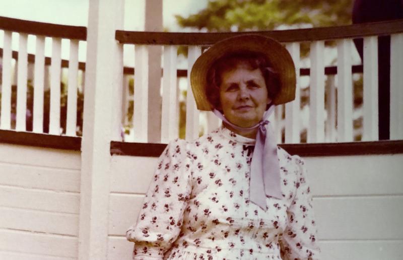 Louise Folsom at the Union Bicentennial July 1974. (Photo courtesy Sestercentennial planning committee)