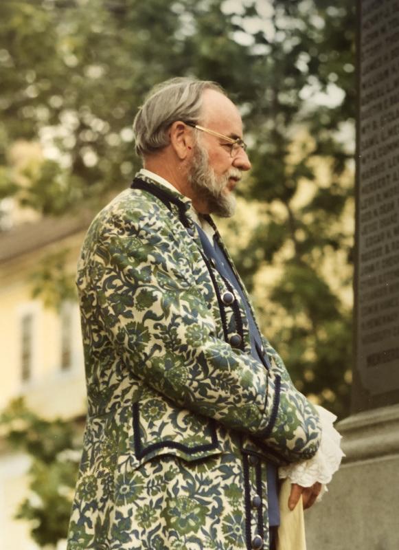Curt Payson at the Union Bicentennial July 1974. (Photo courtesy Sestercentennial planning committee)