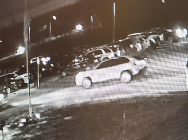 A video still of the vehicle in question driving around the Belfast YMCA Dec. 2. Photo courtesy of Belfast Police.