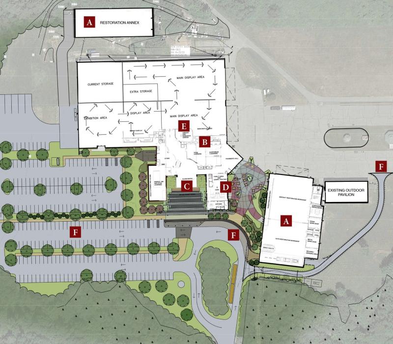 Anticipated renovations of the Owls Head Transportation Museum campus.
