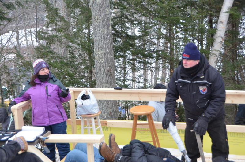 Chute Master Stuart Young and Heather Wilmot.