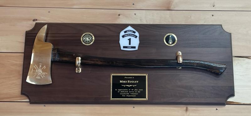 A dull axe which represents 40 years of service. (Photo by Ed O’Brien) ax