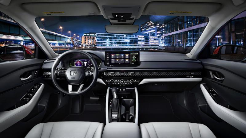 The 11th-generation Accord gets a highly ergonomic and comfortable cabin with high-tech updates throughout, including Honda's largest-ever touchscreen with (in Touring trim) complimentary 3-year unlimited Google data plan.