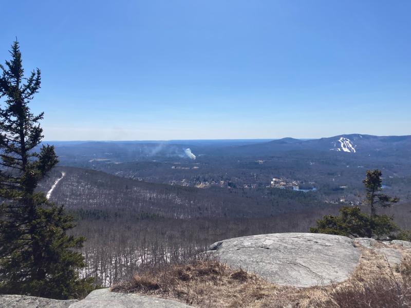 The fire could be seen from miles away as smoke spewed into the air. (Photo courtesy Dominic Dill)