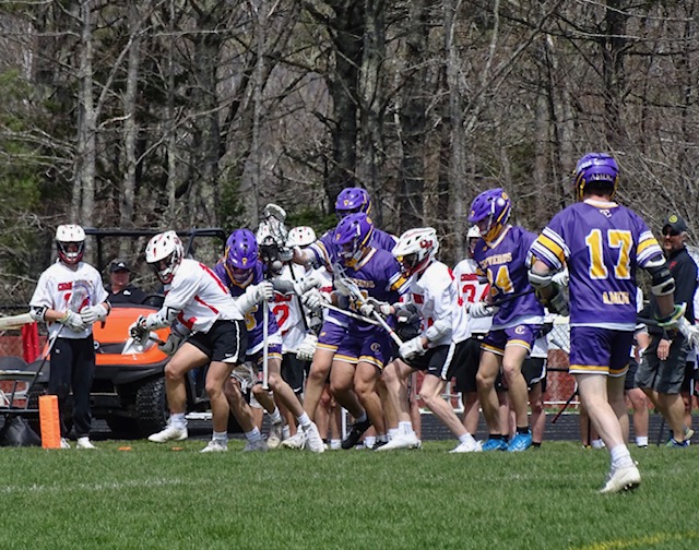 Camden Hills in its game against Cheverus. Photo by Ann Pixley.
