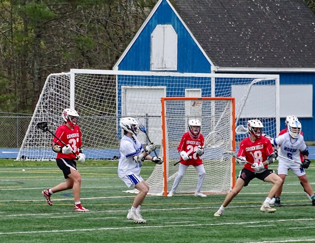 Camden Hills in its contest against Morse. Photo by Ann Pixley.