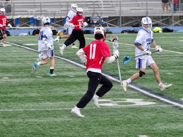 Camden Hills in its contest against Morse. Photo by Ann Pixley.
