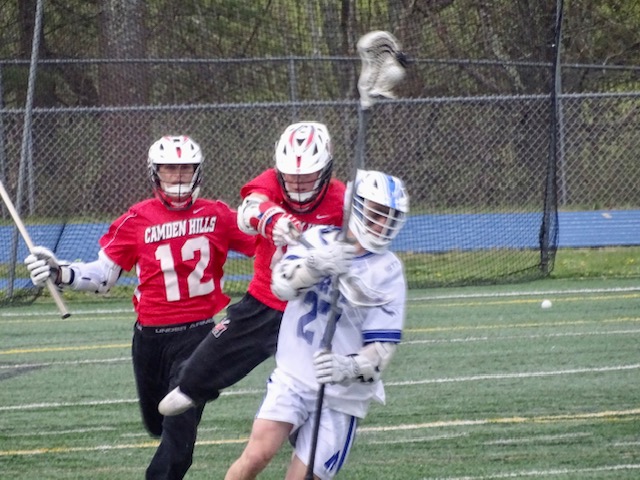Camden Hills in its contest against Morse. Photo by Ann Pixley.