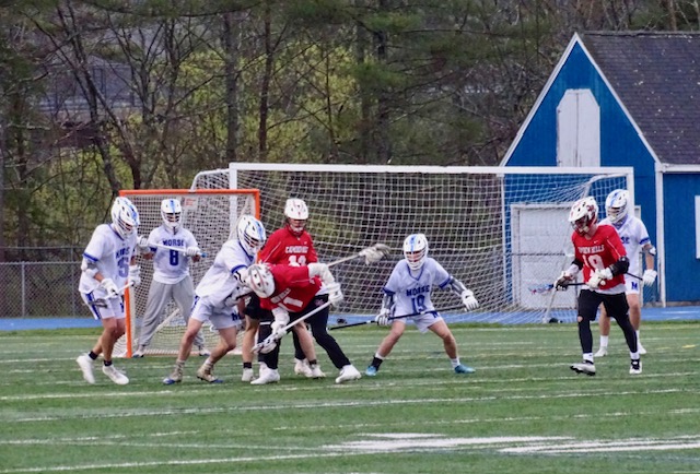 Camden Hills in its contest against Morse. Photo by Ann Pixley.