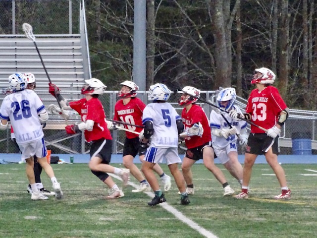 Camden Hills in its contest against Morse. Photo by Ann Pixley.