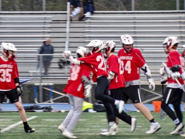 Camden Hills in its contest against Morse. Photo by Ann Pixley.