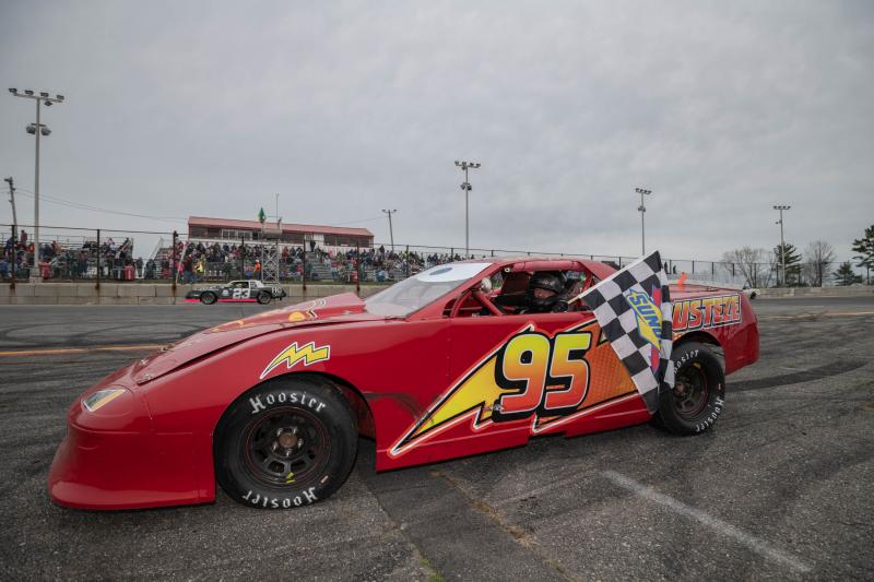 Josh St. Clair's Lighting McQueen inspired Street Stock. Steve Girard/SGirardPhotography