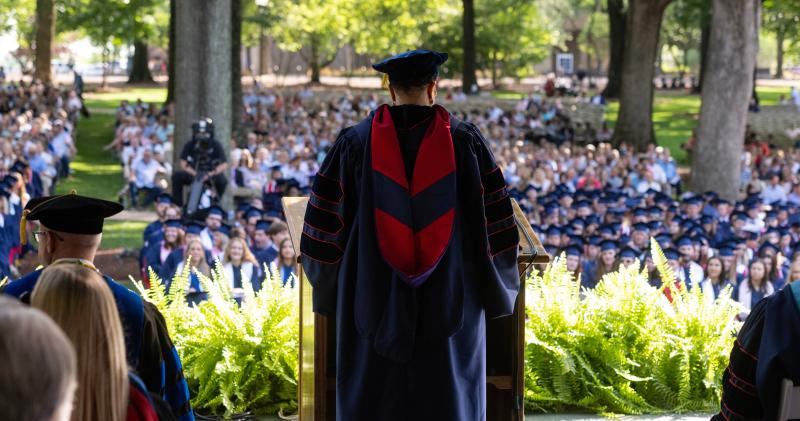 Convocation in the Grove, May 13, 2023. (Photo by Thomas Graning/Ole Miss Digital Imaging Services)