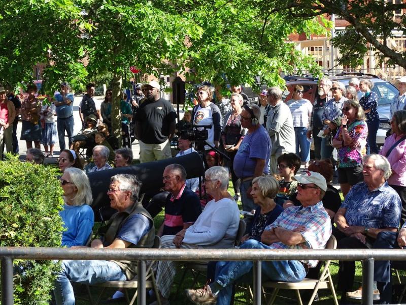 Some of the gathered crowd. (photo by Erica Thoms)
