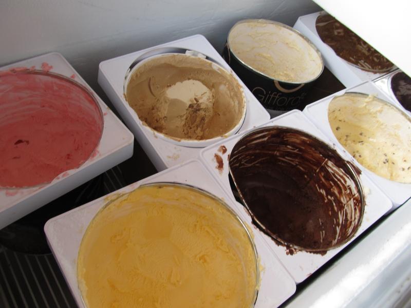 Gifford’s flavors. Photo by Kay Stephens