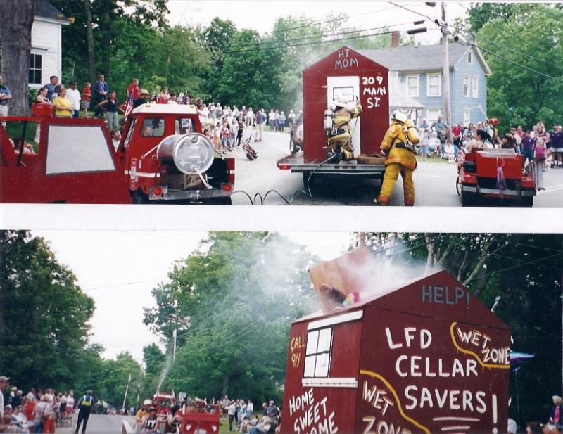 The Lincolnville Volunteer Fire Department did not disappoint at the Bicentennial parade. (Photo courtesy of the Lincolnville Historical Society)