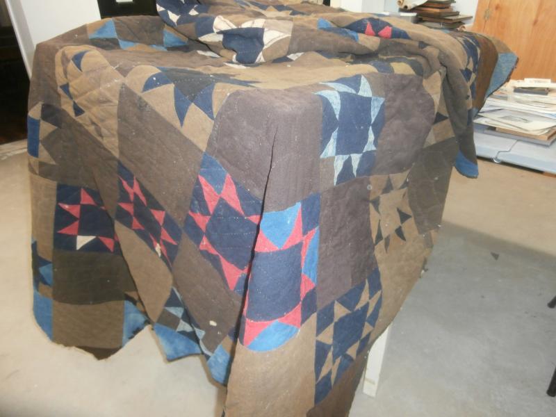 Wool Sawtooth Star patchwork quilt, 1790-1800s (Photo courtesy Janet Kelsey)