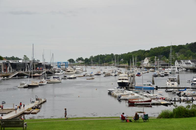 Camden Harbor at noon, July 4.