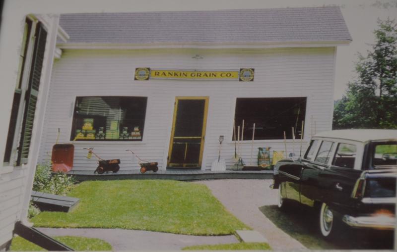 Rankin’s Hardware and Supply, back when it was Rankin Grain Company, in the 1950s.