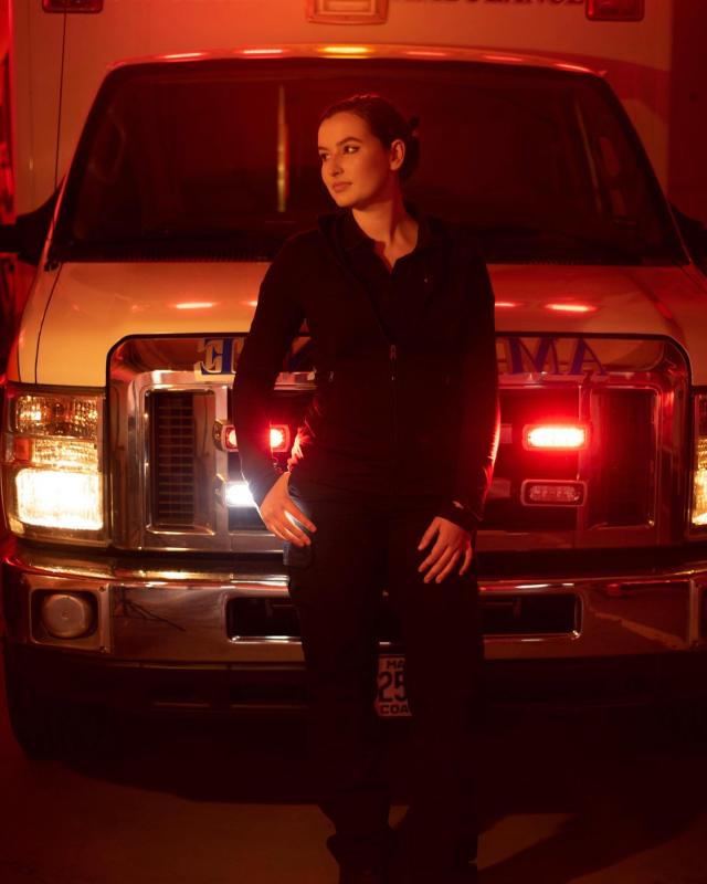 Paige Smith today, as a paramedic. (Photo courtesy Paige Smith)
