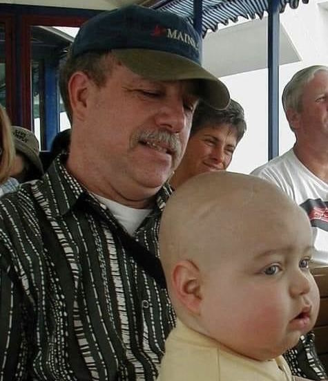 Larry Di Giovanne and his grandson, Zac. (Photo by Meg Conley)