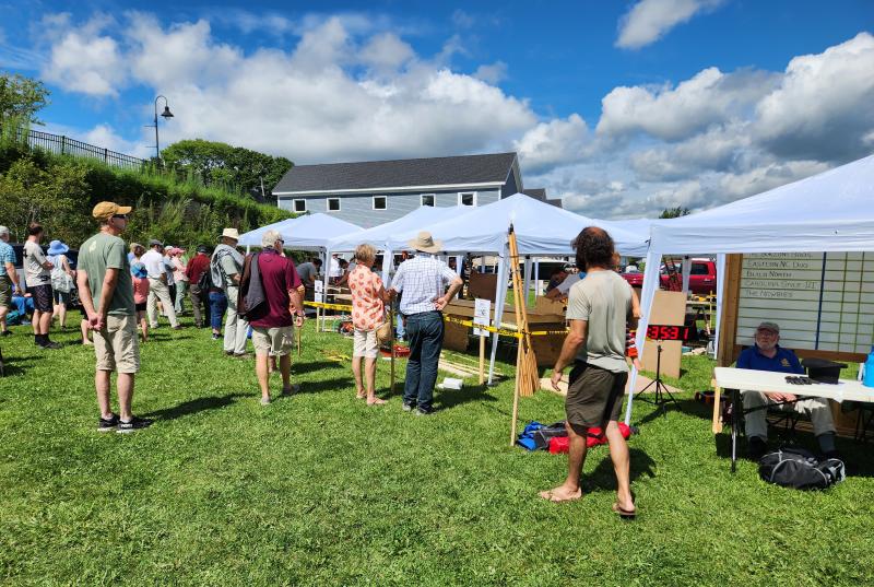 Fine weather greeted visitors, vendors, exhibitors and boatbuilders at Belfast Rotary Club’s Harbor Fest on August 19. (Photo courtesy Phil Carthage, Belfast Rotary Club)