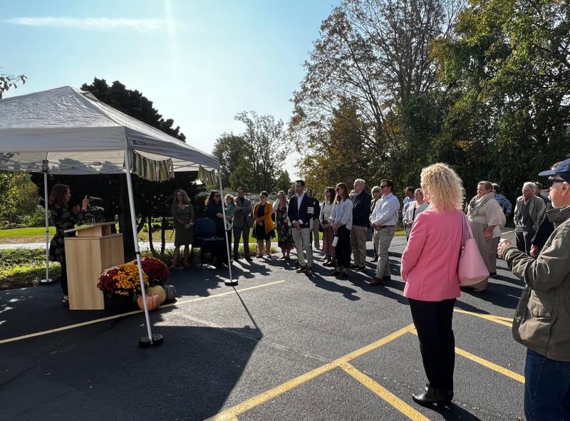 Whitney Files, CEO, speaking to attendees. (Photo courtesy Penobscot Bay YMCA)