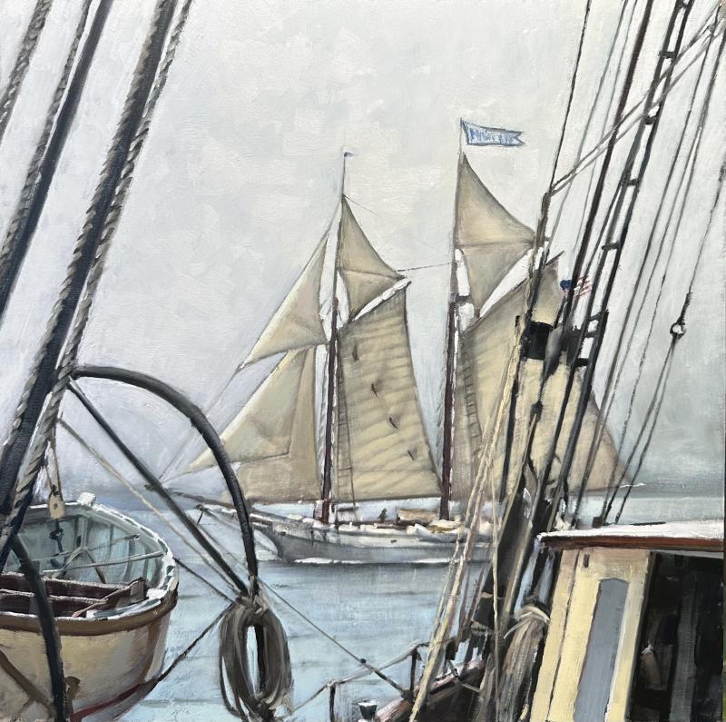 Jay Brooks, Mary Day from the Angelique. (Photo courtesy Camden Falls Gallery)