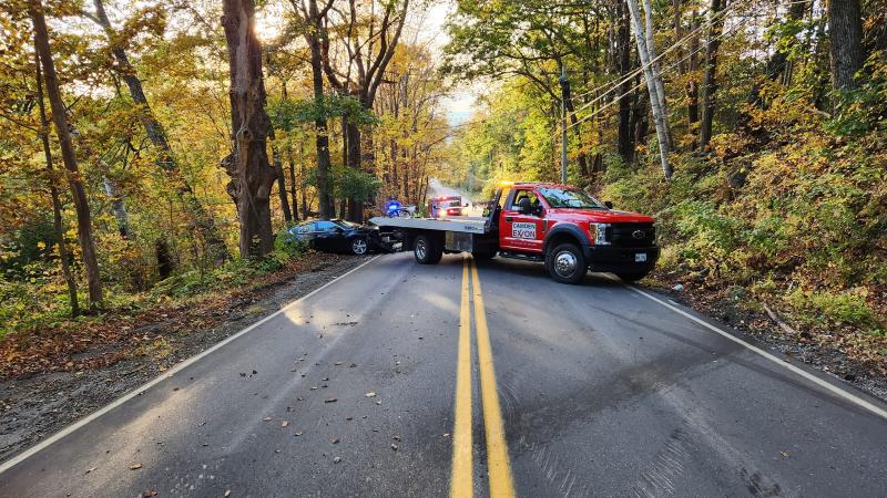 Barnestown Road crash, Sunday, Oct. 15. (Photo courtesy Camden Fire Dept.)