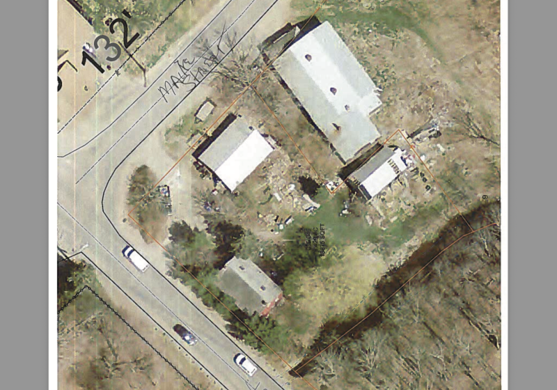 The property at 150 Park Street abuts the Goose River and the Simonton Corner Community Association property. (Photo courtesy Town of Rockport)
