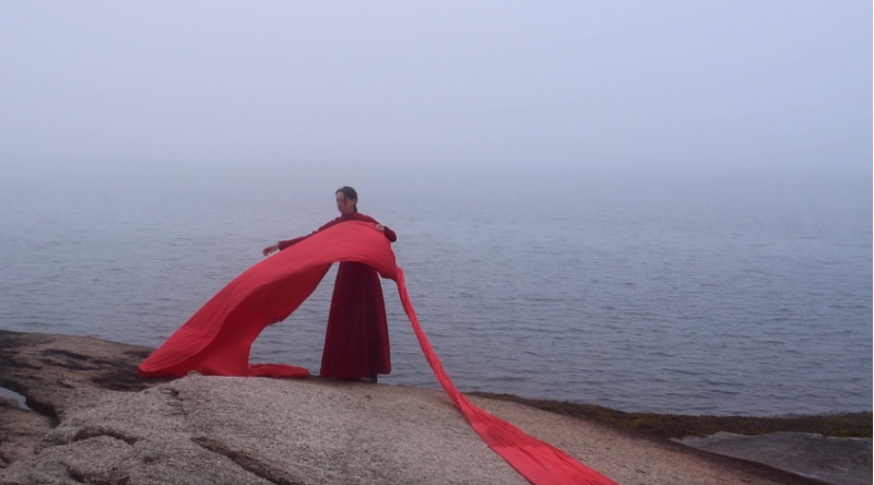 Heather Lyon, Rubia, 2023 still images from video projection (16 min loop) (Photo courtesy Parsonage Gallery)