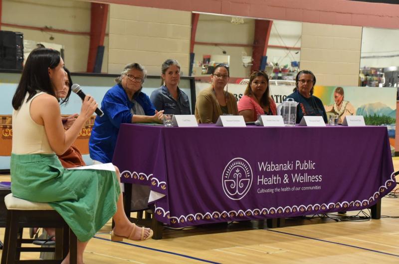 Writing the Stories of Our Past and Weaving the Stories of Our Future panel, a writing and storytelling event sponsored by Wabanaki Public Health & Wellness, who’ll be hosting the upcoming Wabanaki Art Market. Photo courtesy Wabanaki Public Health & Wellness