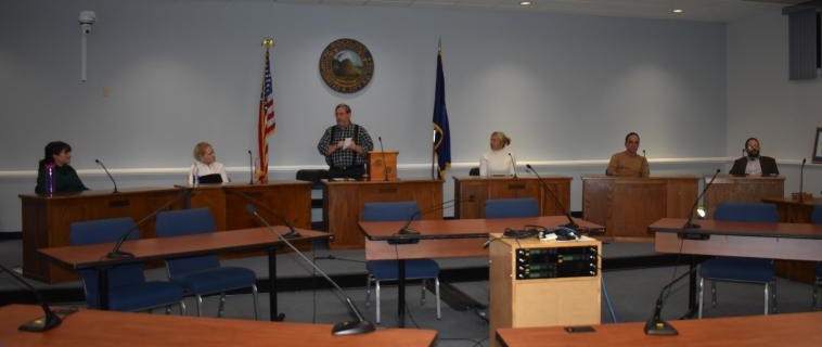 Rockland City Council members voted for their newest mayor, Nov. 20, 2023. (Photo by Sarah Thompson)