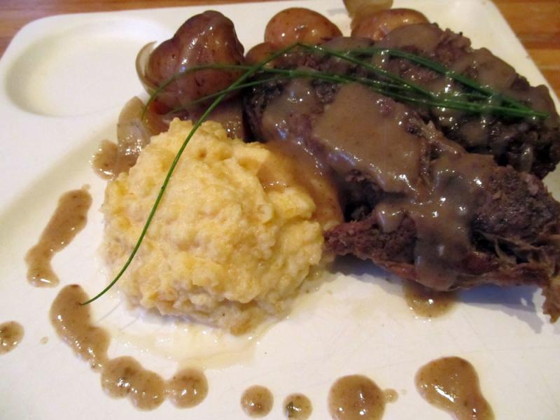 A New England pot roast with mashed rutabaga. Photo by Kay Stephens