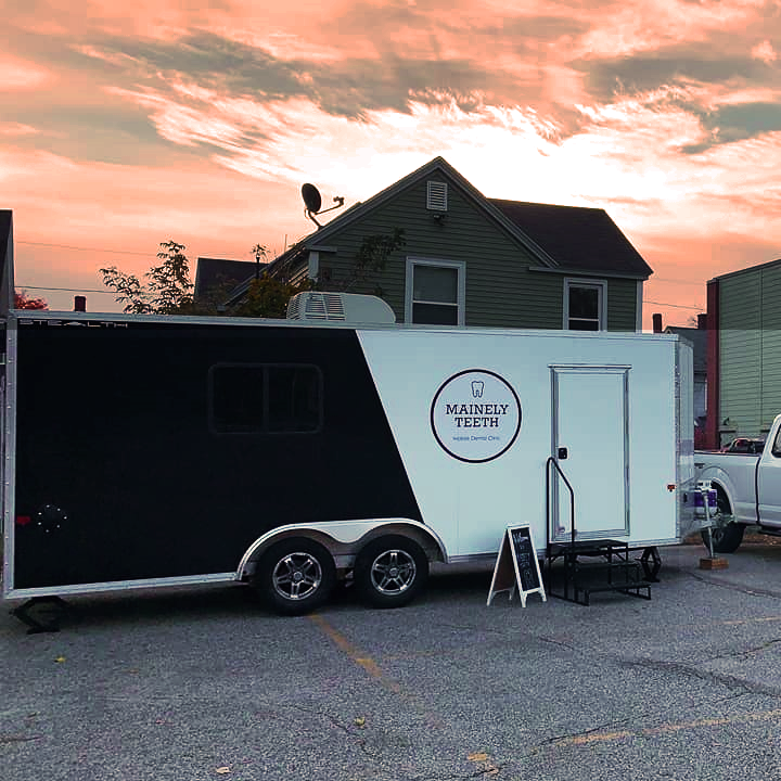 The Mainely Teeth Mobile Dental Clinic on location. (Photo courtesy Knox County Homeless Coalition)