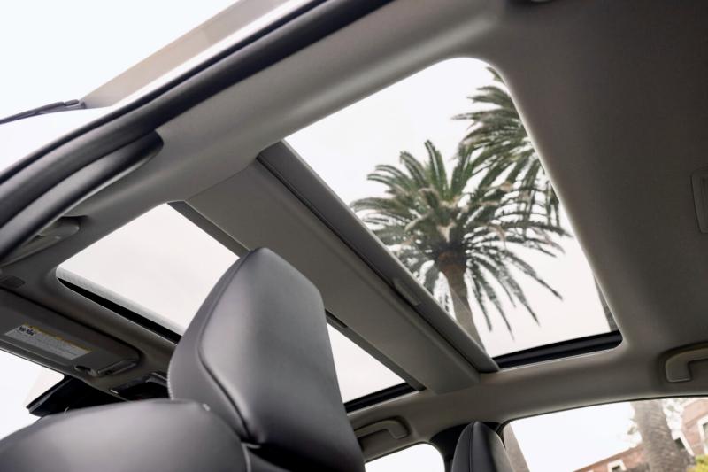 The glass roof panels don’t tilt or slide open, but they provide a sense of spaciousness, especially in the rear seats.