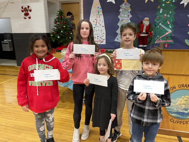 Raffle Winners: Elizabeth Guzman, Khaleesi Breton, Aoife Miller, MJ Hall, Dylan Latta.