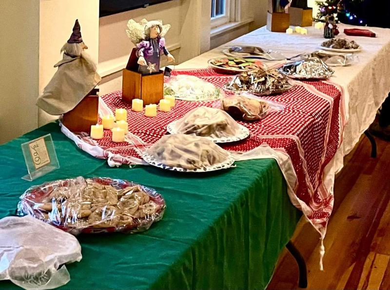 The spread at the Lincolnville Historical Society. (Photo by Arlene Jurewicz Leighton)