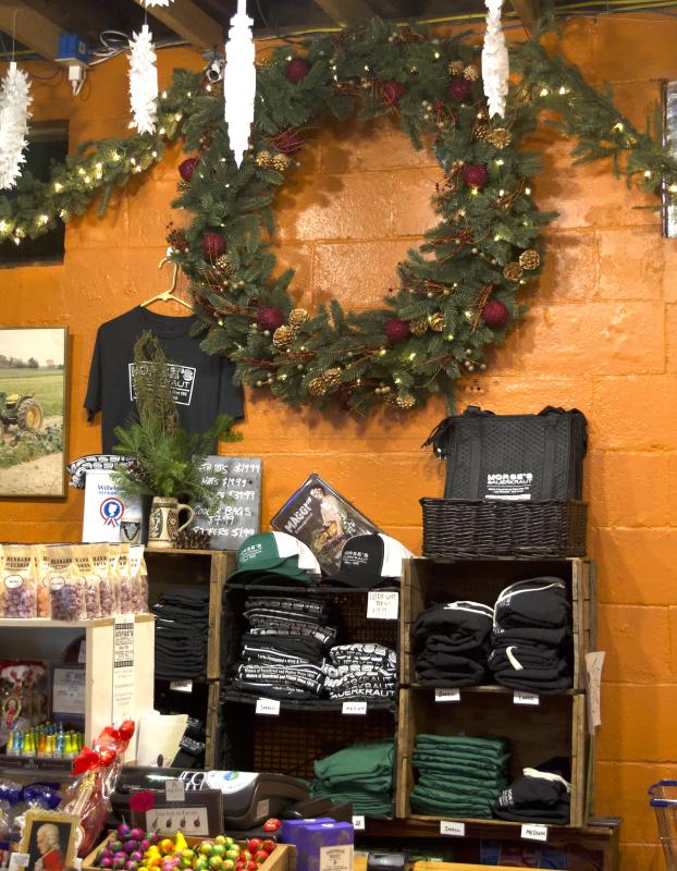 Christmas spirit is on display at Morse’s Sauerkraut in Waldoboro on Dec. 2. (Sarah Masters photo)