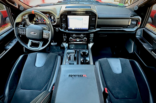 A true Baja racer probably has a hydraulic driver’s seat, for shock absorption, but these deep-dish semi-buckets are comfortable, supportive and widely adjustable. Comfort, safety and convenience features are in line with what we expect on a vehicle with a six-figure price tag—and then there’s all the off-road equipment.